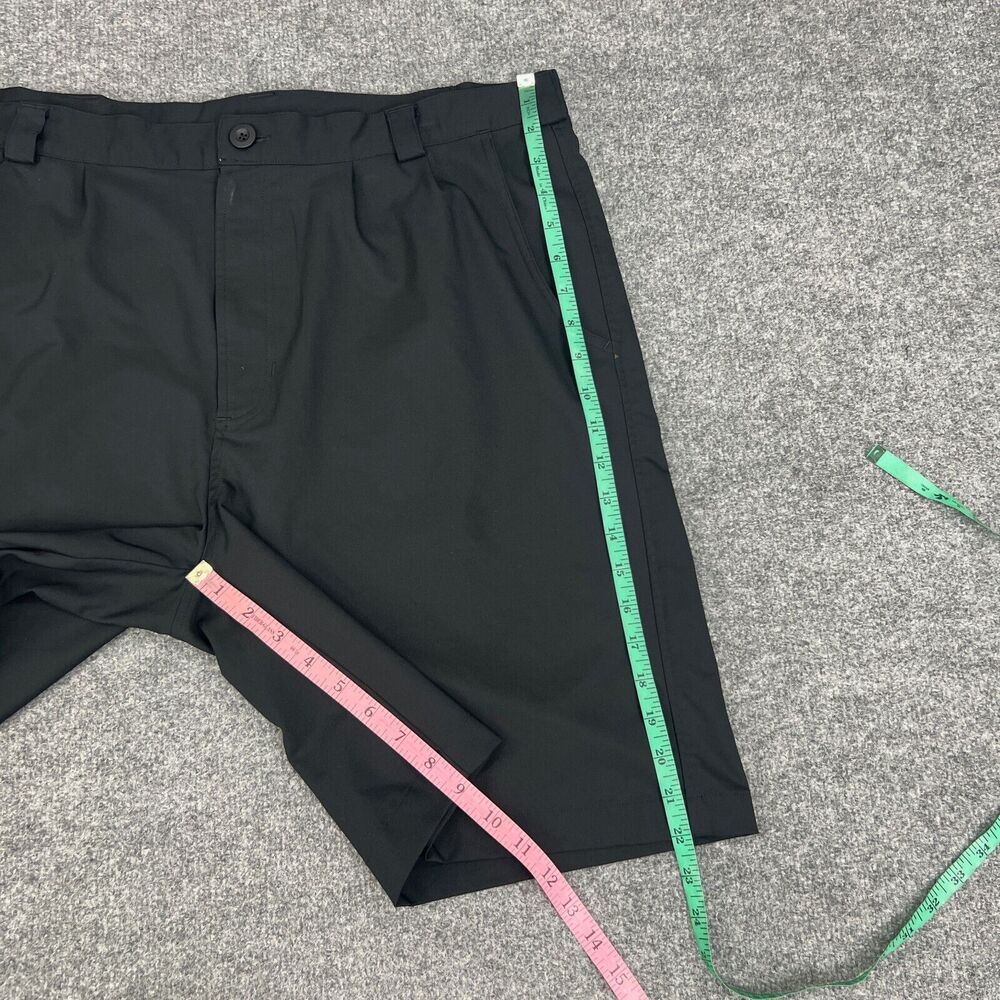 Vintage Under Armour Shorts Mens 38 Black Pleated High Rise Performance Golf - Picture 4 of 11